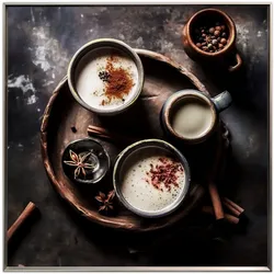 La Casa »Oriental Coffee« Wandbild 80x80 cm