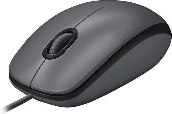 Logitech M100 Bedrade USB Muis - Grijs