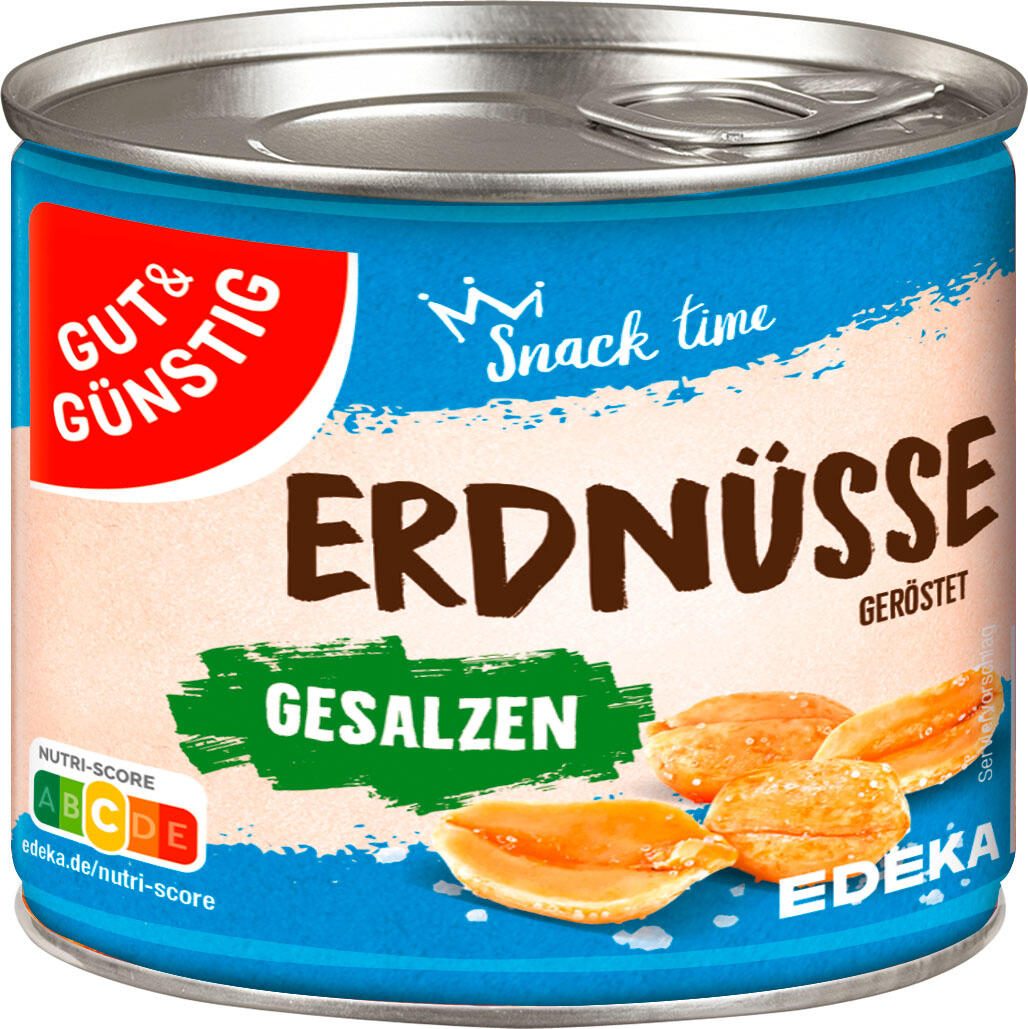 GUT&GÜNSTIG Erdnüsse geröstet & gesalzen 200,0 g 643304000