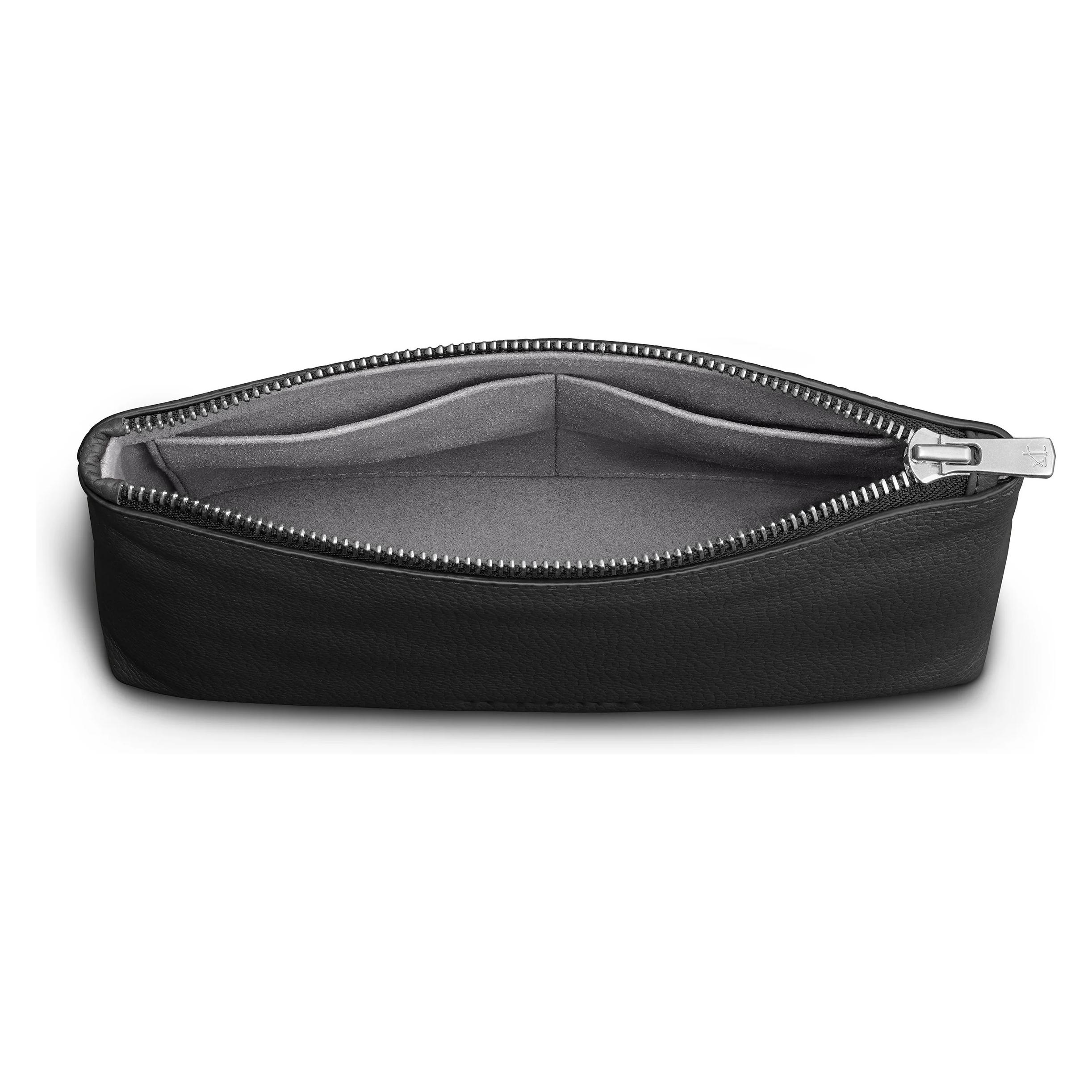 Woolnut Lederbeutel, schwarz (WN-PO-ST-2106-BK)