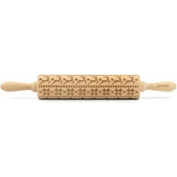 Folkroll Skandinavien Weihnacht, gross, 43 cm, Wallholz, Braun