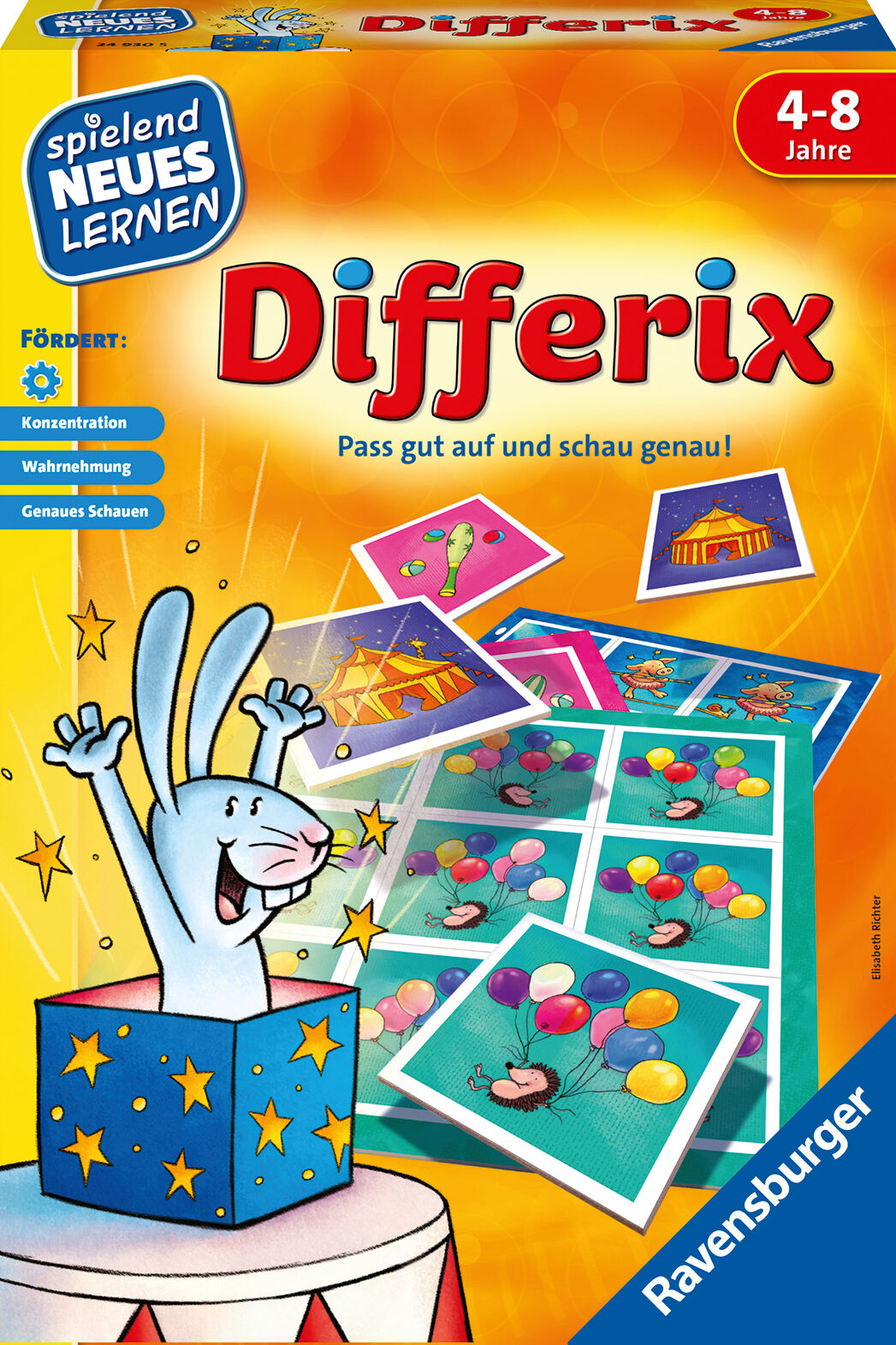 Ravensburger 24930 - Differix - Spielen und Lernen für Kinder, Lernspiel für Kinder von 4-8 Jahren, Spielend Neues Lernen für 1-4 Spieler