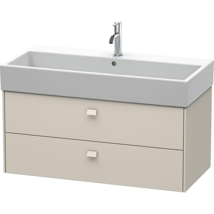Duravit Brioso Waschtischunterbau BR415609191 984x459mm, Taupe, 2 Auszüge