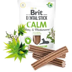 BRIT CARE Dog Dental Stick Calm mit Hanf & Mutterkraut 7 Stück (251g)