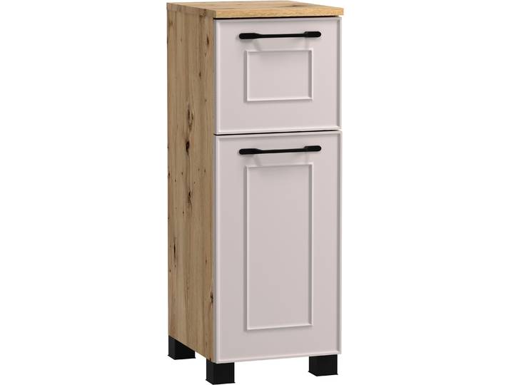 Unterschrank WELLTIME CADIZ, gedämpfte Scharniere, Softclose-Auszug , weiss (kaschmir), B:30cm H:79cm T:35cm, MDF, Schränke, Unterschrank