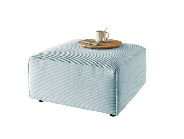 KAWOLA Hocker RANI, Polsterhocker Cord verschiedene Farben