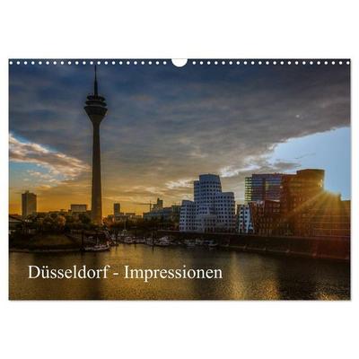 Düsseldorf - Impressionen (Wandkalender 2027 DIN A3 quer), CALVENDO Monatskalender