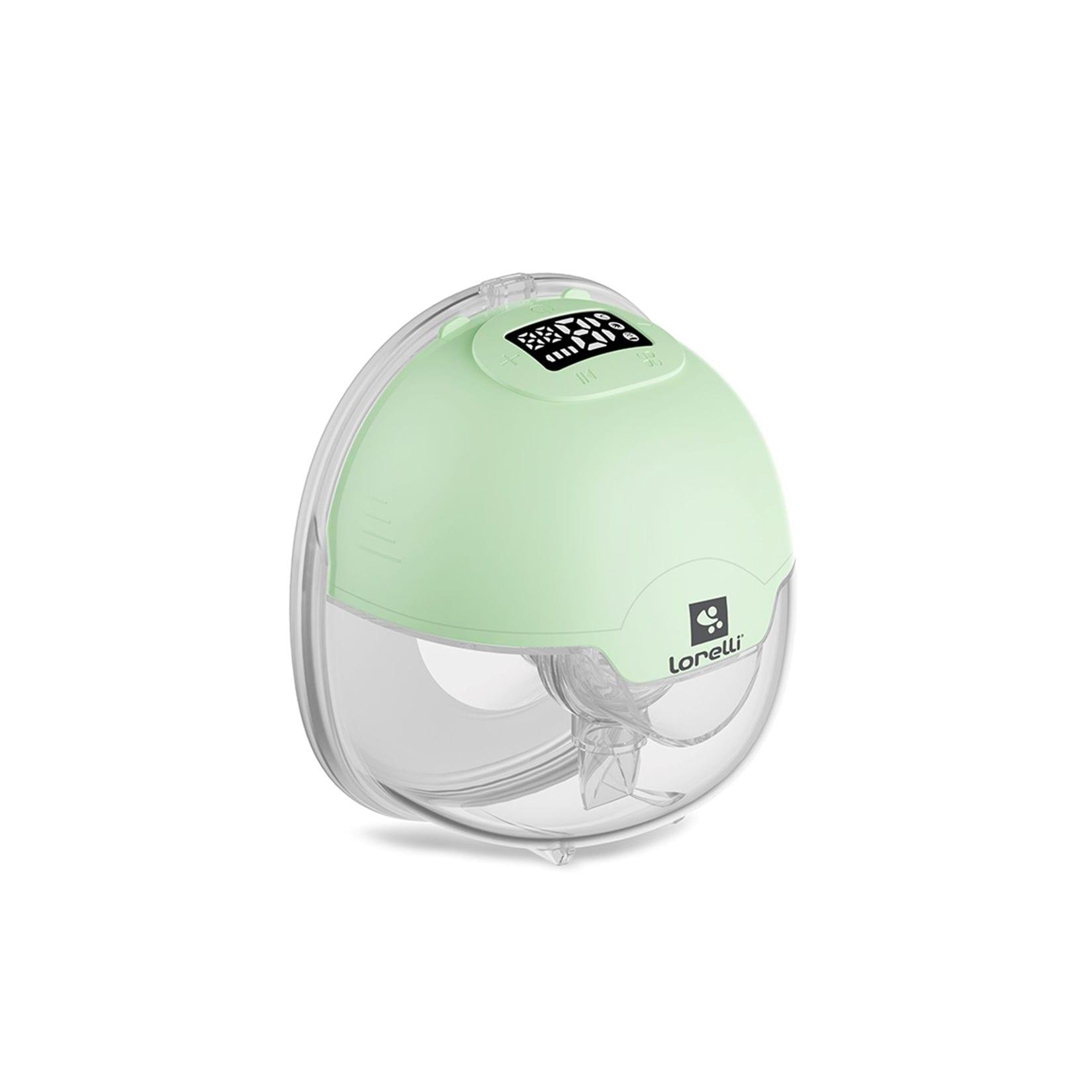 Lorelli elektrische Milchpumpe Aya, 180 ml 3 Modi 15 Vakuumstufen Timer tragbar grün