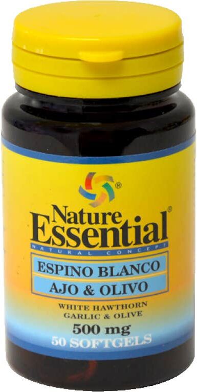 Nature Essential Espino Blanco+ajo+olivo 500 mg 50 Perlas