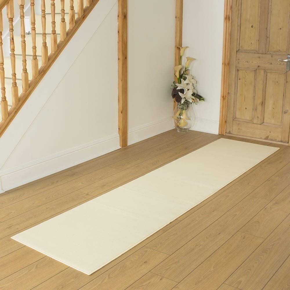 Lily Manor Abbate Solid Colour Indoor Area Rug Cream Rectangle 180cm x 120cm