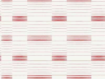 York Wallcoverings Red & White Dashing Stripe Wallpaper