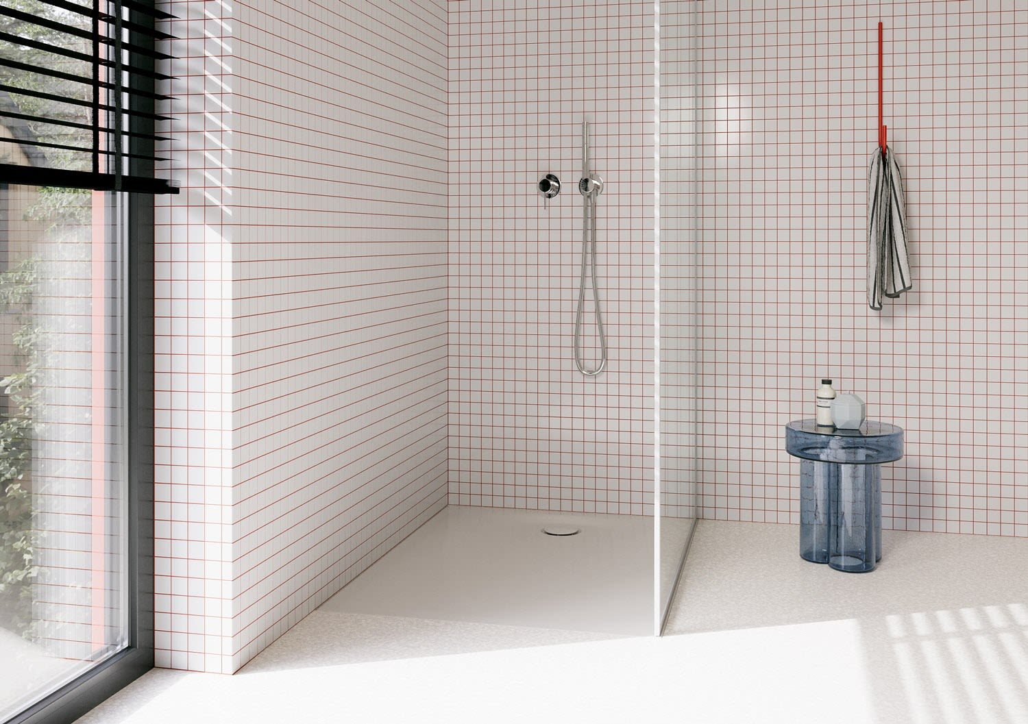 Bette Ultra Space Duschwanne 90 × 90 × 1,5 cm, Duschwannen, 4011-423, flax - flax