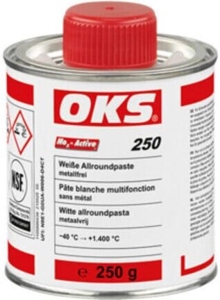 OKS Allroundpaste 250 NSF-H2 sans métal blanc Pot pinceau 250g (1105890439)