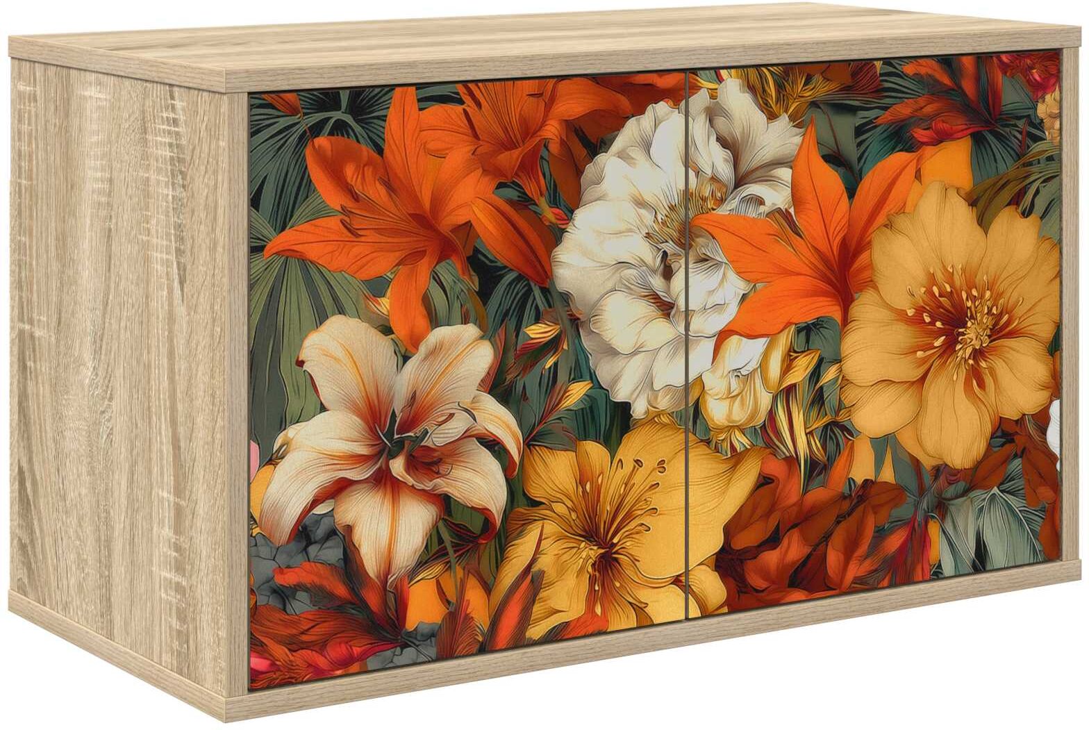 vidaXL Meuble TV mural GENNEP 69 x 33 x 40 cm Chêne Sonoma