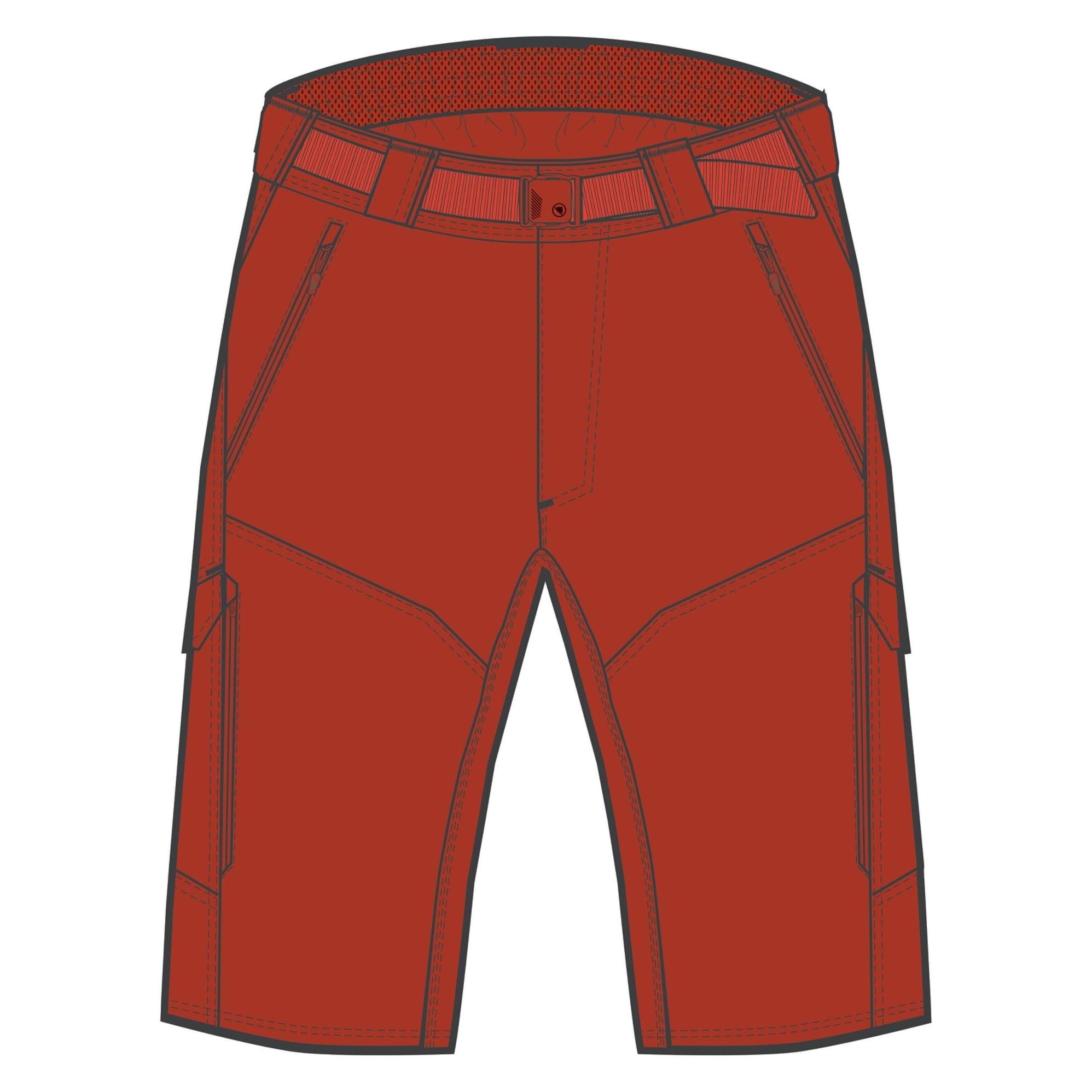 Endura Hummvee Short With Liner Brk (XXL) (R-E8117BRK)