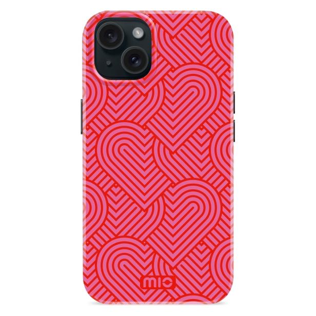 Mio Back panel cover Wild Hearts Magsafe Compatible for iPhone 13/14/15 (Apple iPhone 13, Apple iPhone 14, Apple iPhone 15) (54149084)