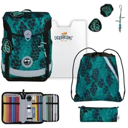 DerDieDas ErgoFlex Easy Schulranzen Set Reptile Rush 6-teilig