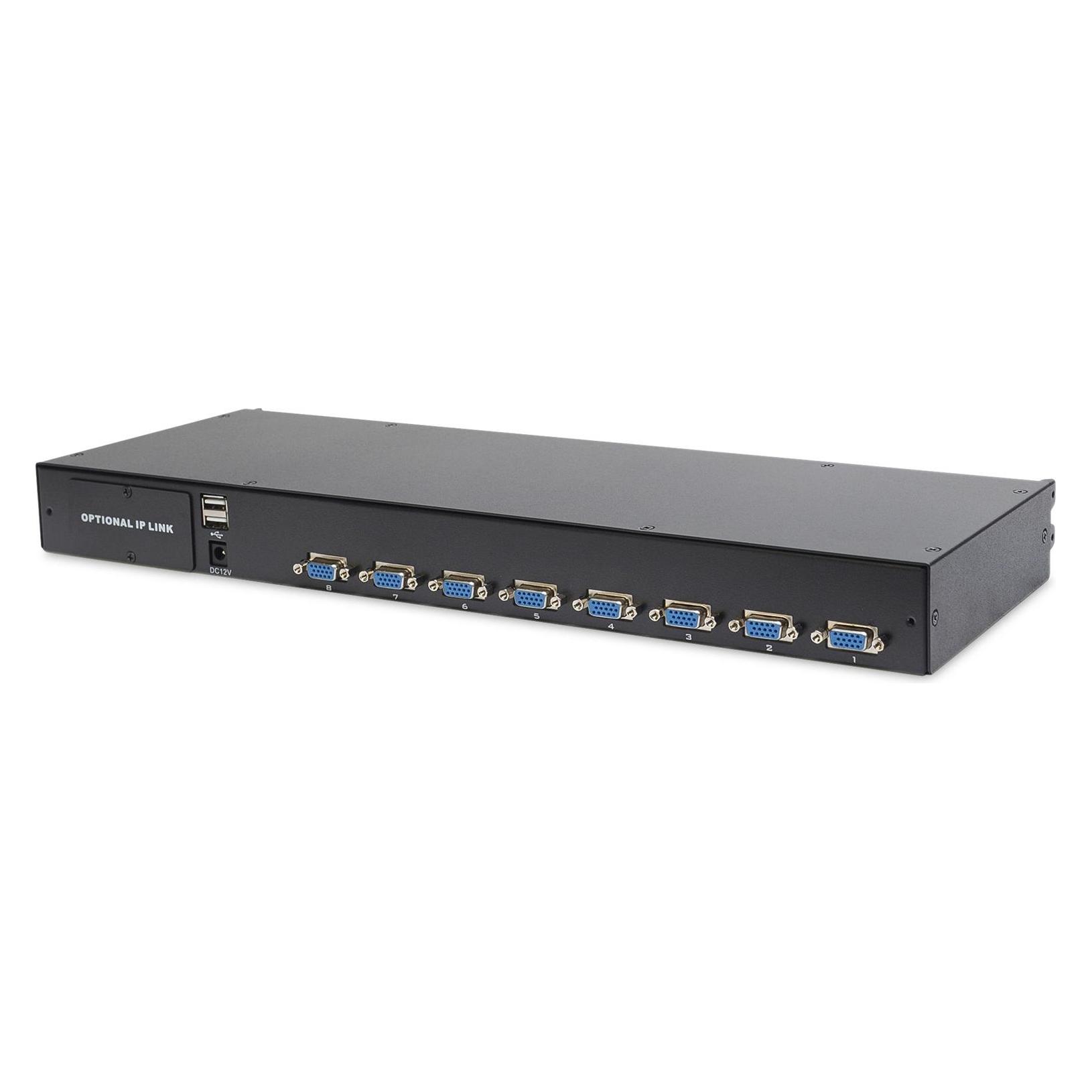 Digitus Modulare Konsole mit 17" TFT (43,2cm), 8-Port KVM & Touchpad, deutsche Tastatur (DS-72210-2GE)