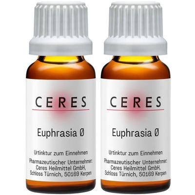 Ceres Euphrasia Urtinktur 2x 2x20 ml Tropfen