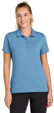 Sport-Tek LST490 Women's Versa Polo Shirt in Carolina Blue size 4XL   Polyester/Spandex Blend
