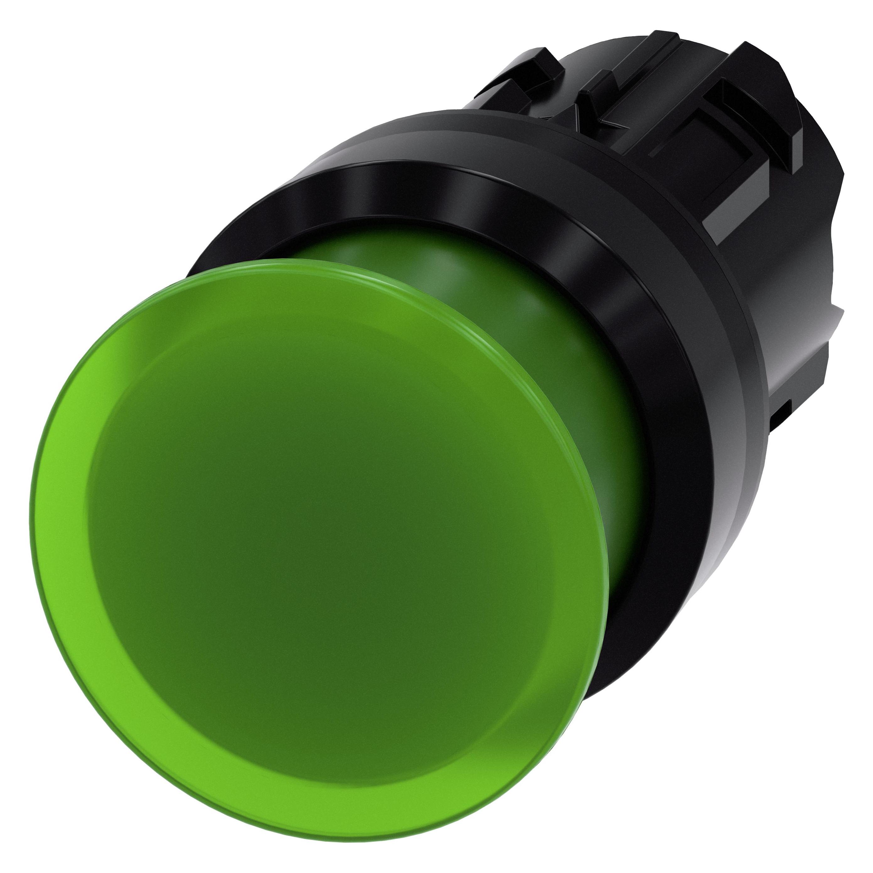 Siemens Pilzdrucktaster 22mm, rund, grün 3SU1001-1A (3SU10011AD400AA0)