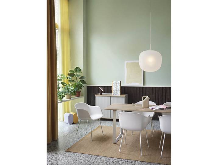 Rime Pendelleuchte Ø45 White/White - Muuto - Esszimmer - Glas