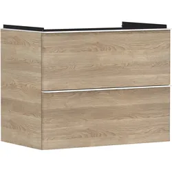 Hansgrohe Xelu Q Waschtischunterschrank Eiche Natur, 780x475 mm, 2 Schubkästen, SoftClose, Wandmontage