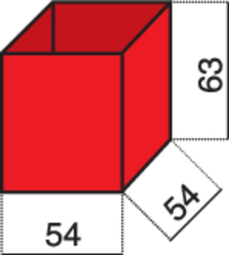 Hünersdorff Sortimentskoffer-Einsatz (L x B x H) 54 x 54 x 63mm Anzahl Fächer: 1 Inhalt