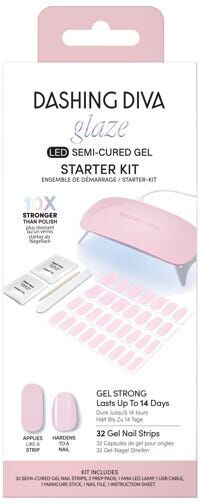 DASHING DIVA Glaze Starter Kit Powder Pink