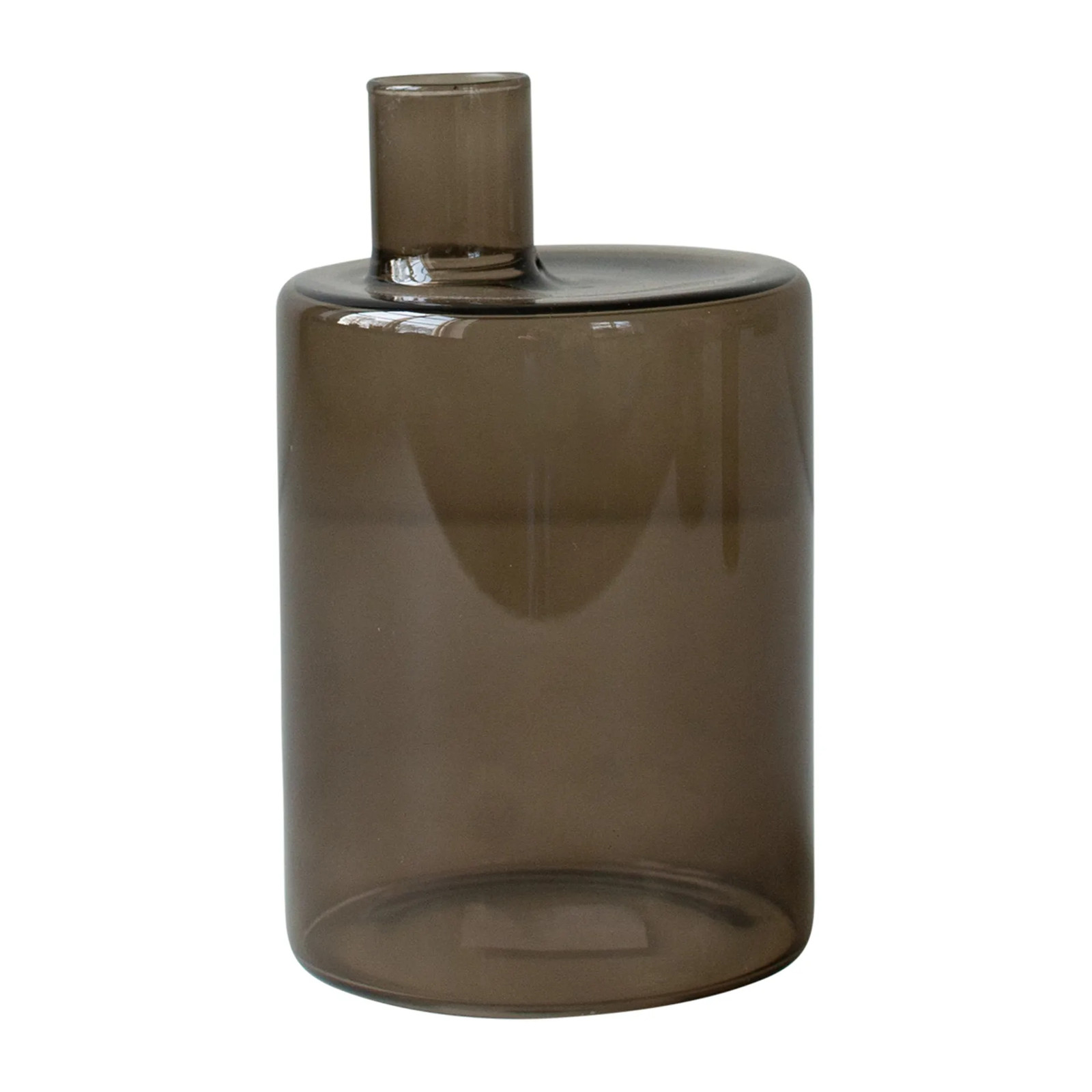 DBKD Pipe glazen vaas bruin Large