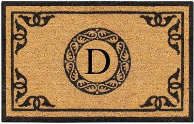 "A1 Home Collections Hand Crafted Welcome Indoor Outdoor Mats Monogrammed Entryway Welcome Front Doormat 30""X48"""