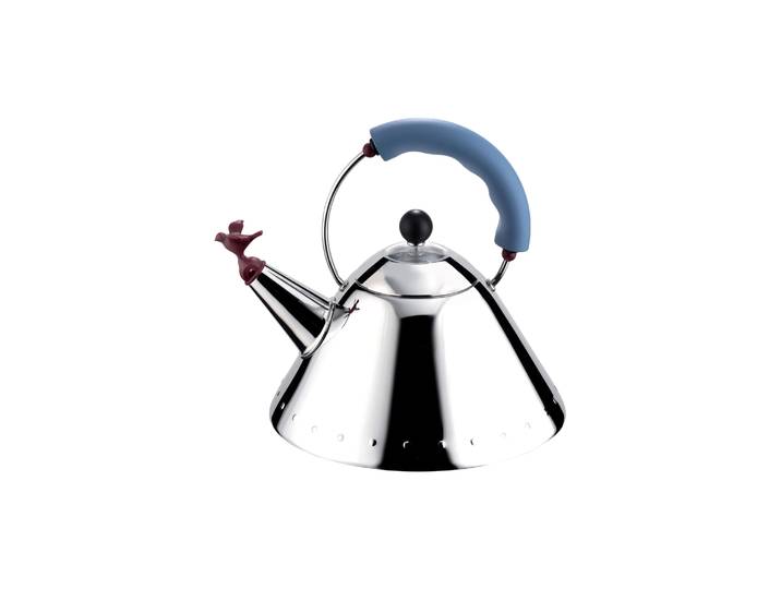 Alessi - Bouilloire Oisillon - Bleu - Résine thermoplastique - Designer Michael Graves
