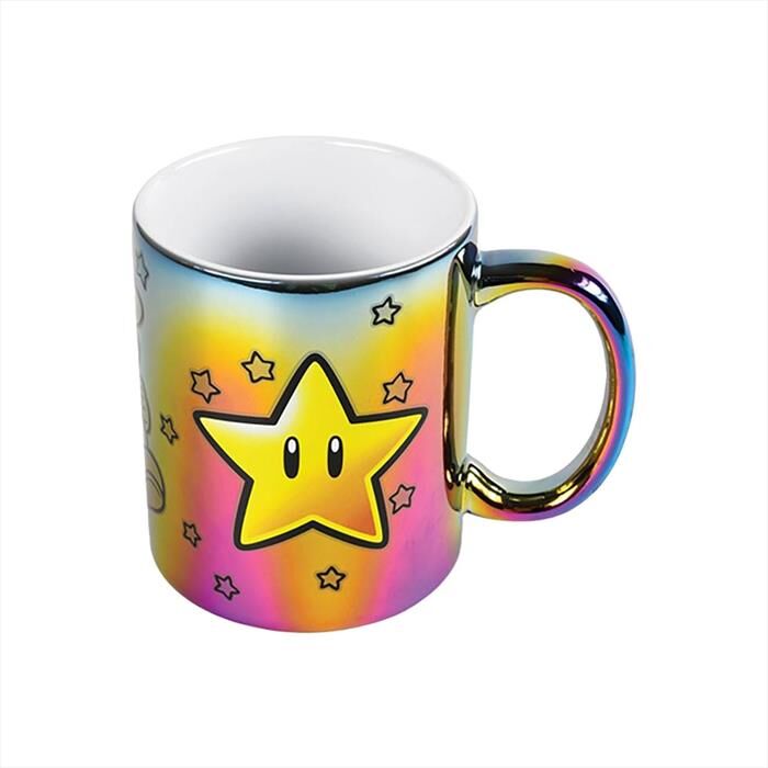 Pyramid Super Mario- Tazza Stella Iridescente-multicolore