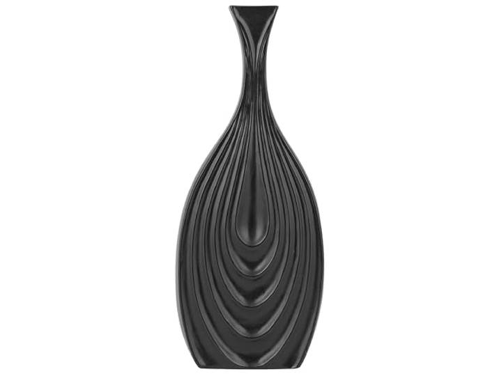 Längliche, Elegante Vase schwarz Thapsus