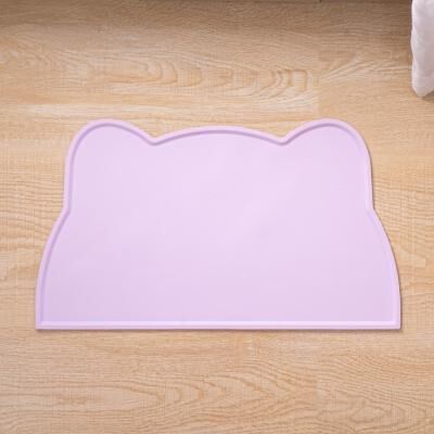 Happy Pet Pantry Paw Guard Silicone Pet Feeding Mat Non Slip Waterproof Food Bowl Placemat purple