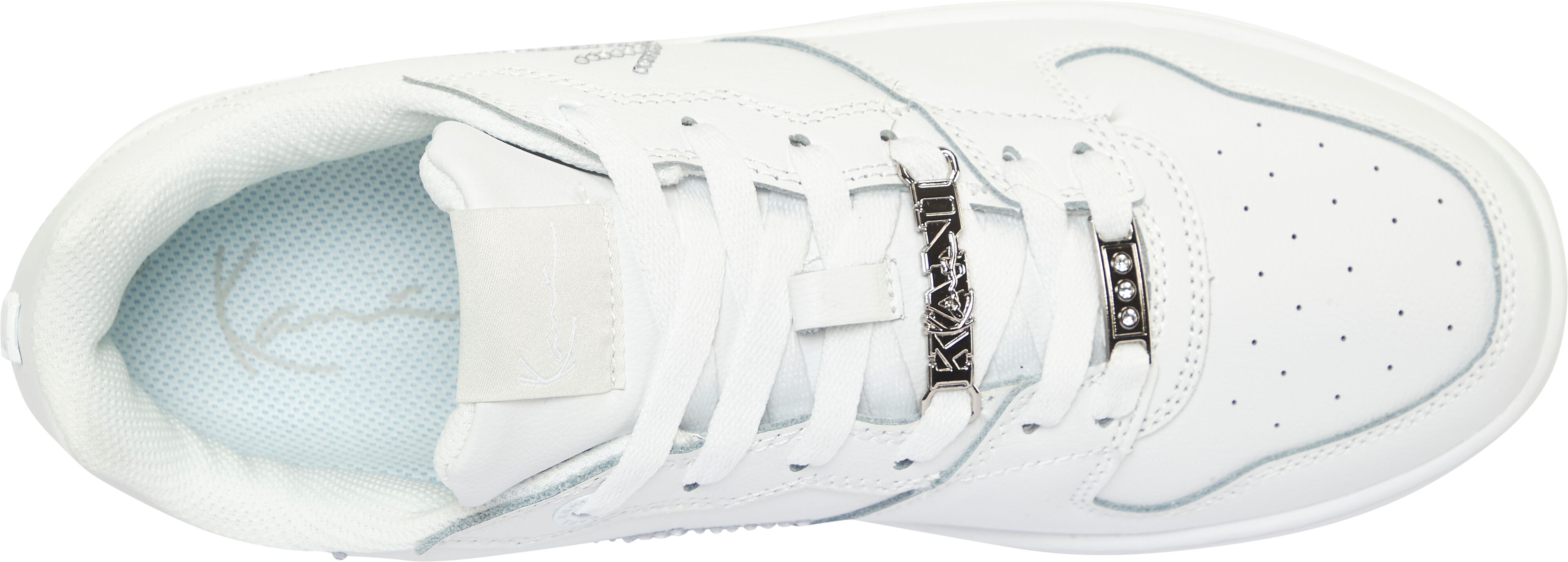 Sneaker KARL KANI "89 UP LOGO PRM", Damen, Gr. 41, weiß, Leder, Schuhe Sneaker