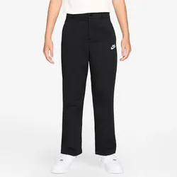 NIKE Sportswear Club Woven Chinohose Kinder 010 - black/white XS (122-128 cm)