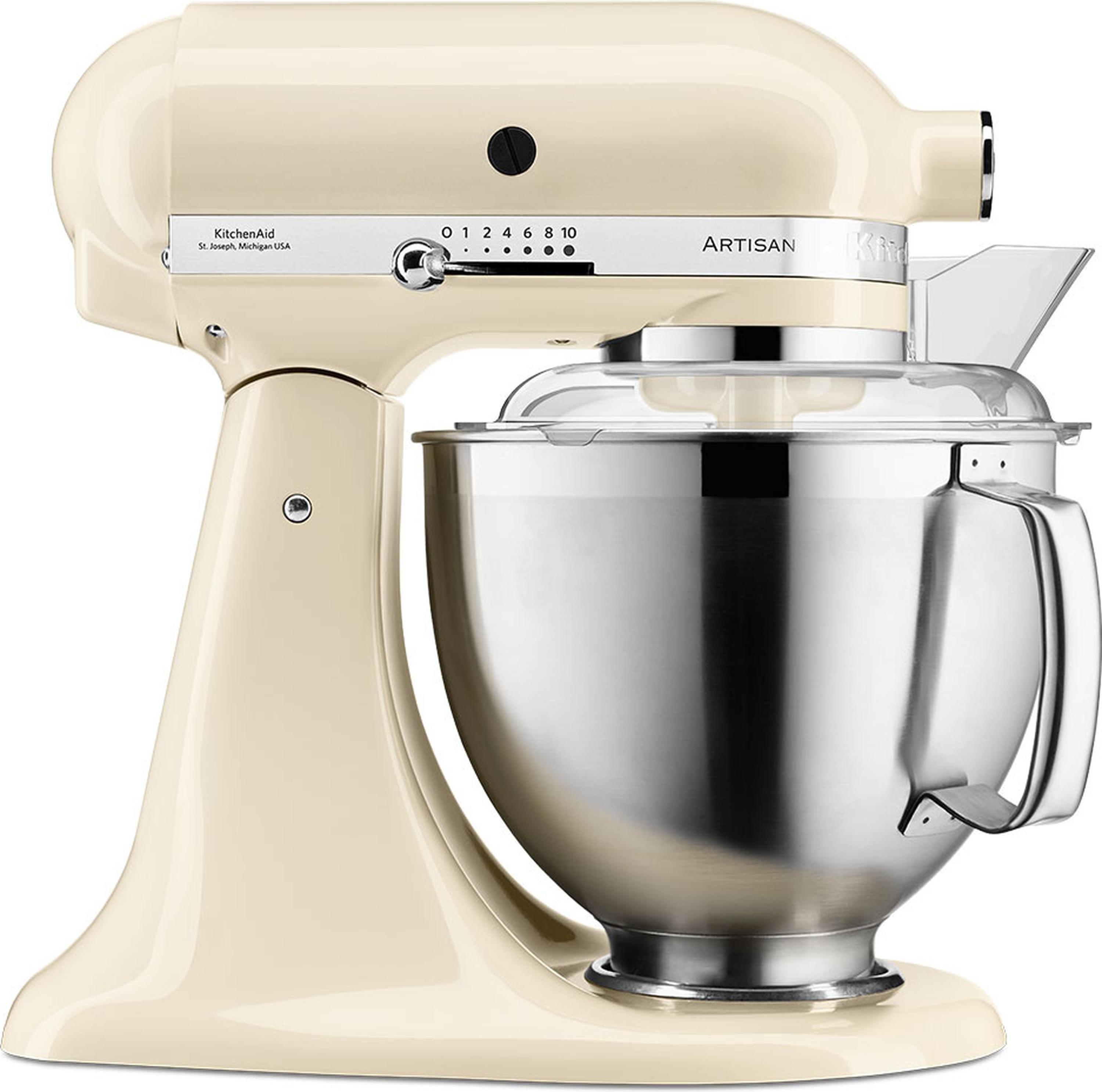 KitchenAid Artisan 5KSM185PS, 4,8 l, Cremefarben, Leiter, 220 RPM, 3 l, Schlagen, Kneten, Mixen