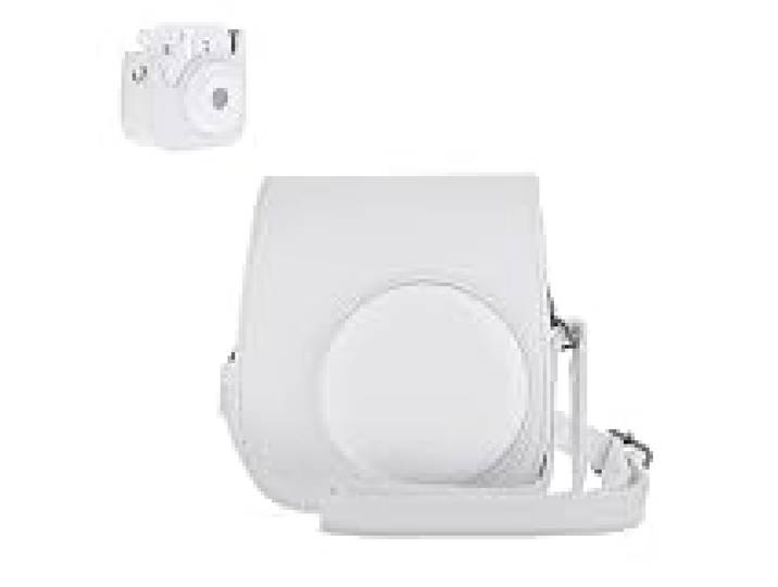 T'nB - Lensy Housse Appareil Photo, Protection Tout-en-Un, Accès Rapide à l'Objectif, Fermeture Aimantée, Compatible Fujifilm Instax Mini 12 et 11 - Blanc