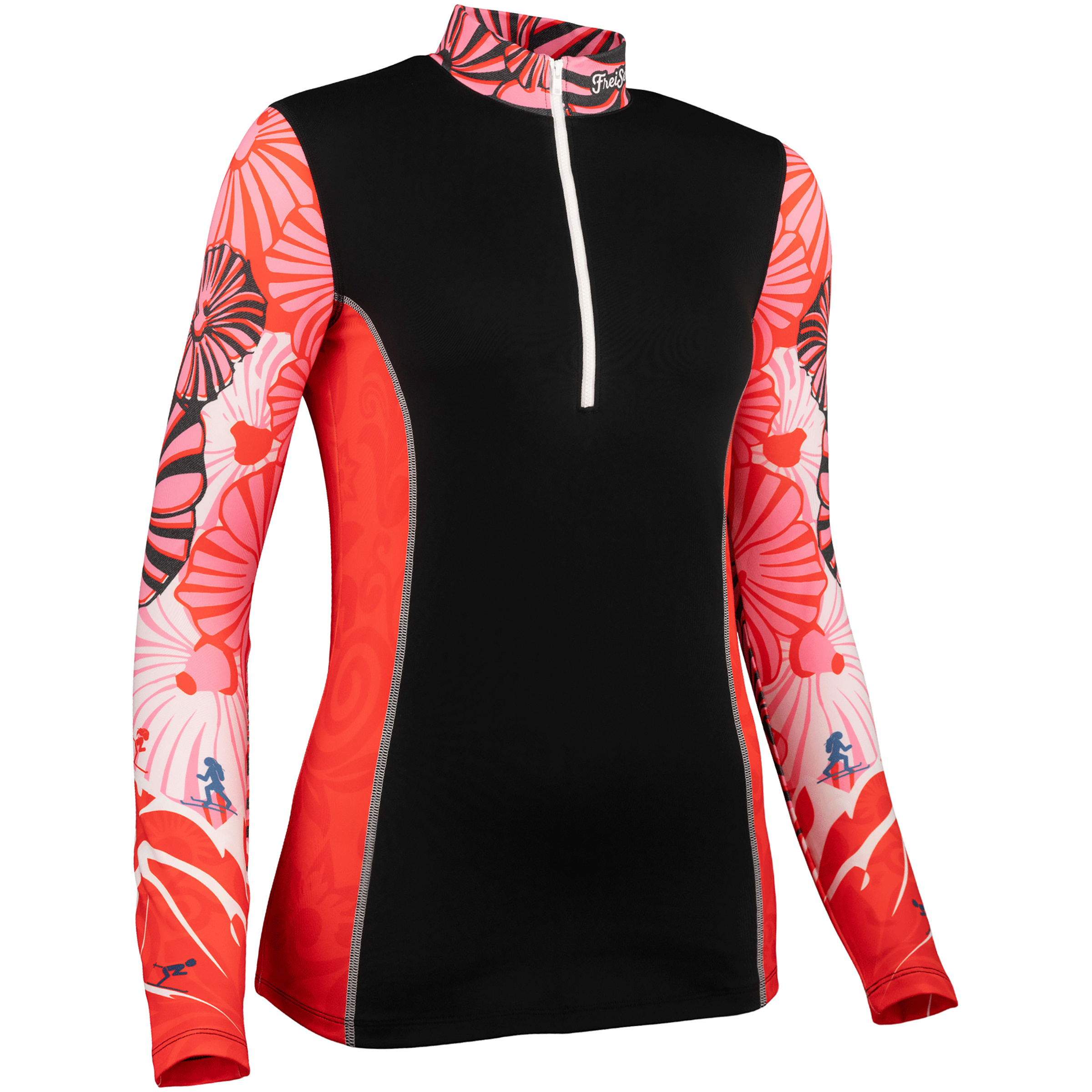FreiSein IcePrinzess Damen Longsleeves schwarz Größe L Trekking Elastisch