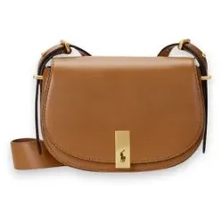 Polo Ralph Lauren für Damen. 428891391002 Braune Saddle-Tasche (OSFA), Lässig, Leder