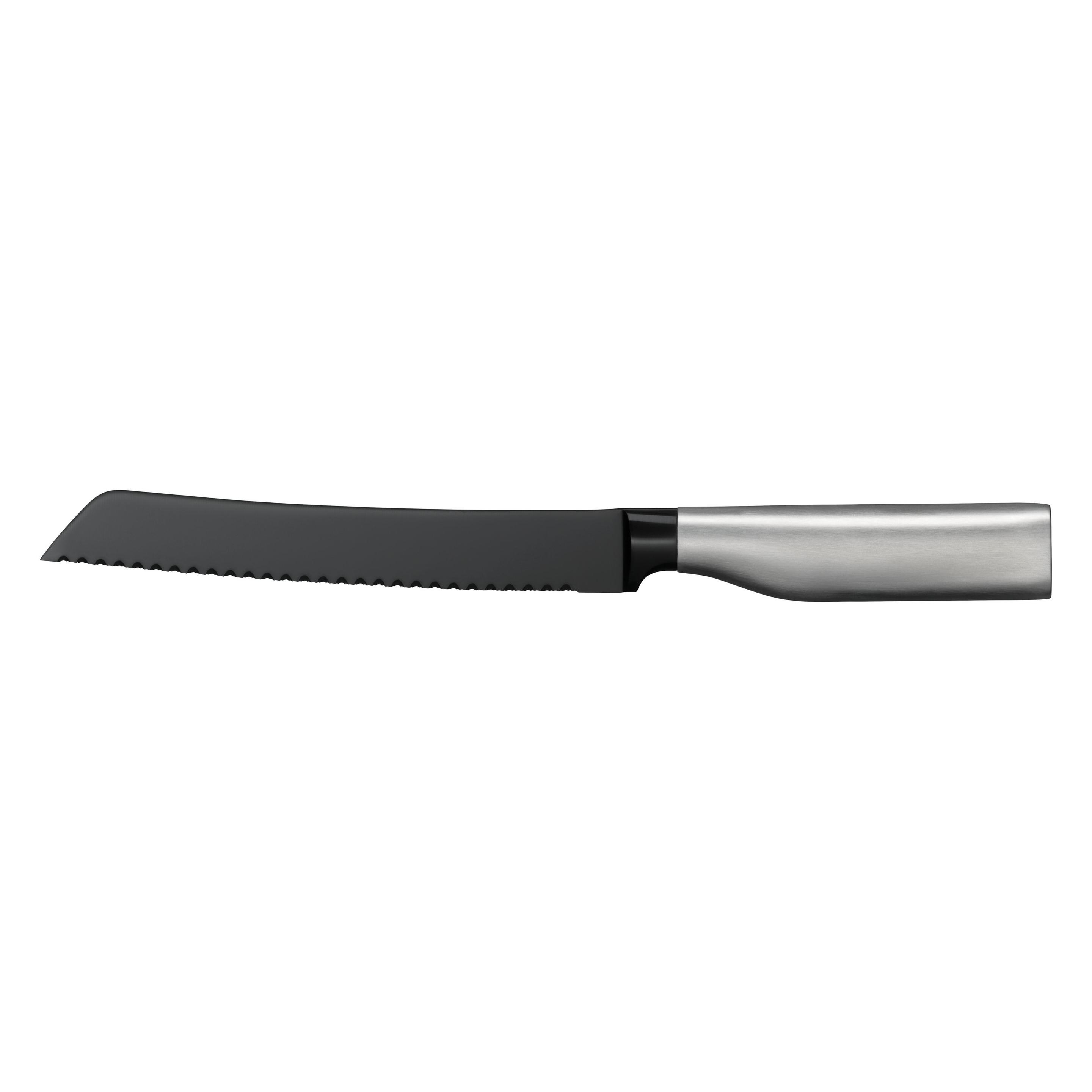 WMF Ultimate 4-teiliges Messer-Set mit transparentem FlexTec-Messerblock (20 cm) (3201112337)
