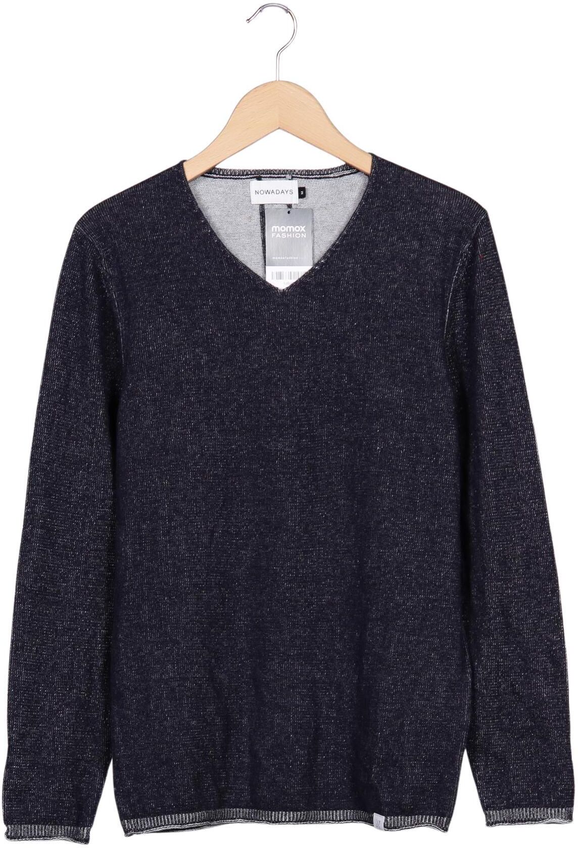 Nowadays Herren Pullover, Marineblau, Gr. M, Baumwolle - Second Hand