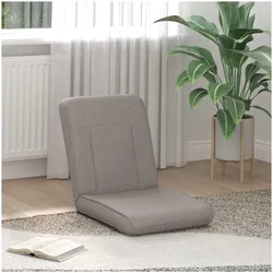 vidaXL, Sessel, Verstellbarer Fusssessel Taupe Stoff