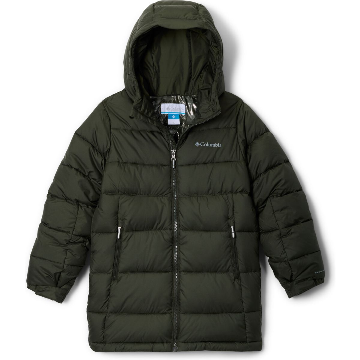 Columbia Youth Unisex Pike Lake Mid Hooded Puffer Jacket greenscape (366) L 213387-2133871-366-L