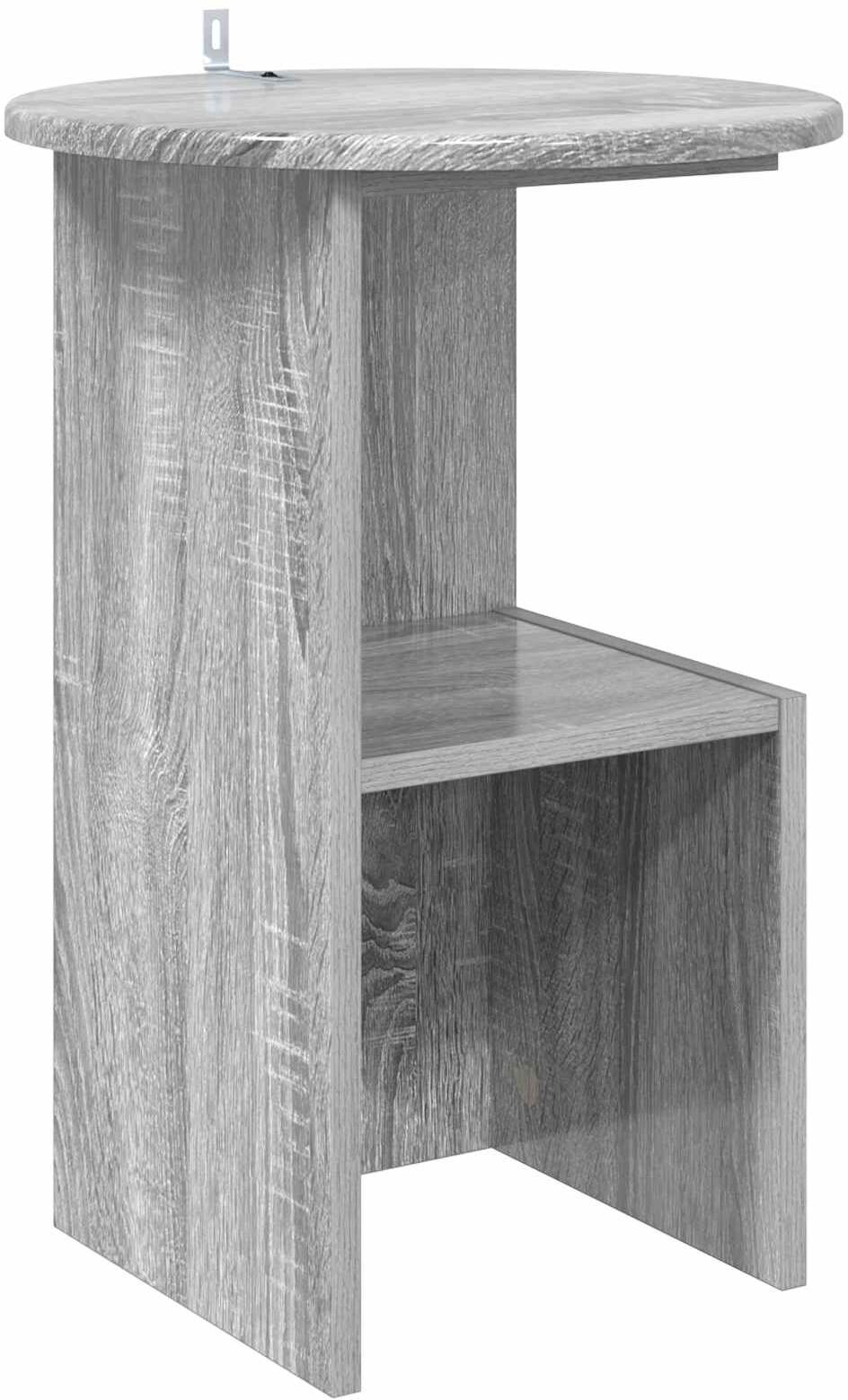 vidaXL Mesa lateral Gris Sonoma Ø 39,5 x 55 cm Madera de Ingeniería Gris