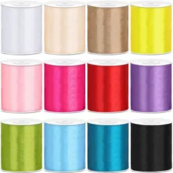 13 verschiedene Farben Satin Geschenkband 25m lang 100mm breit bunt