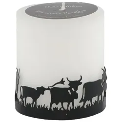 2x Schulthess Kerzen, Kerzen, Kerze Chalet Chic Kuhherde 7 x 8 cm (1 Stk.)