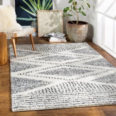 Livabliss Ghaya Moroccan Diamond Plush Area Rug