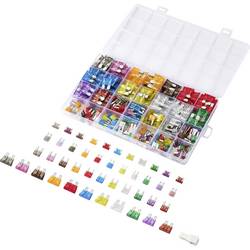 TRU COMPONENTS 360pcs fuse kit TC-14382272 Sicherungs-Set, Sicherungszieher 2 A, 3 A, 5 A, 7.5 A, 10 A, 15 A, 20 A, 25 A, 30 A, 35 A, 40 A Grau, Purpur, Tan,